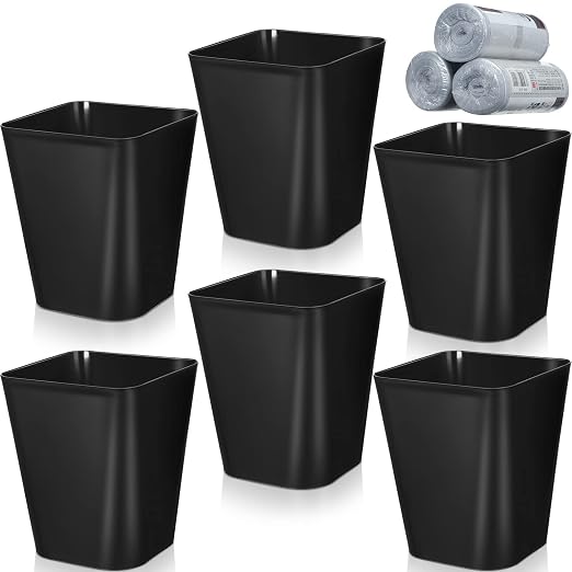 Eccliy 6 Pack Plastic Trash Can by Eccliy