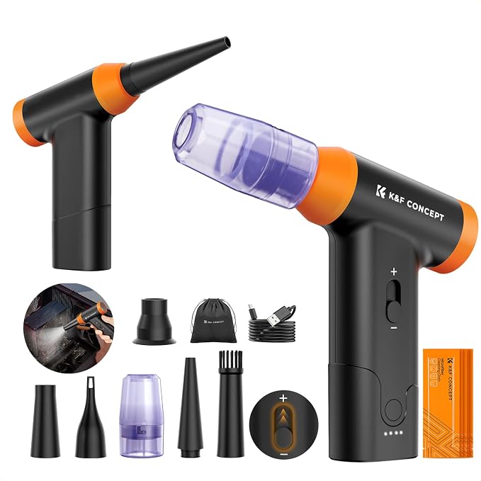 K&F CONCEPT Blower & Suction 2 in 1 Compressed Air Duster, by KFCONCEPT