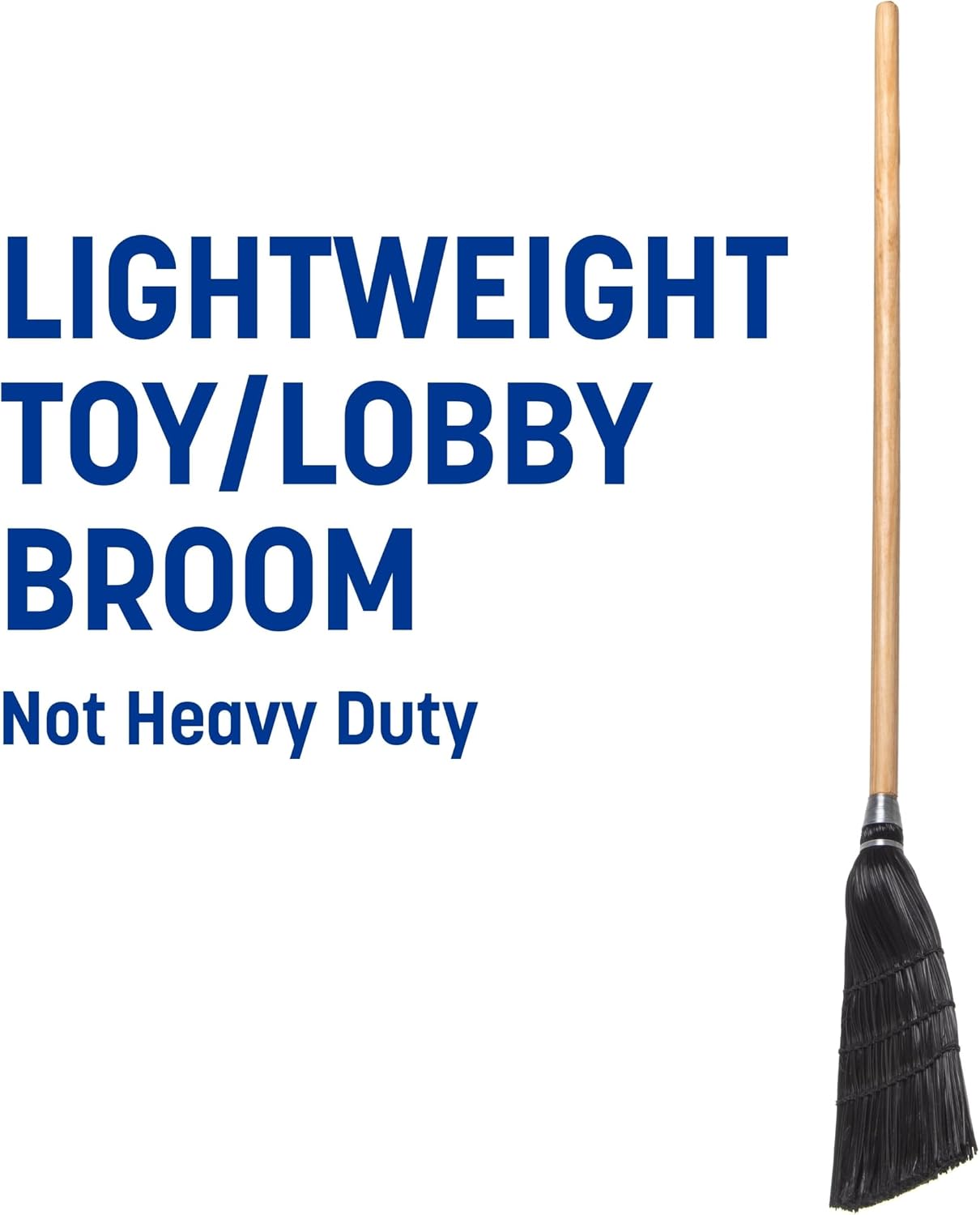 Carlisle FoodService Products CFS Synthetic Corn Black Toy/Lobby Broom - 1 Each.