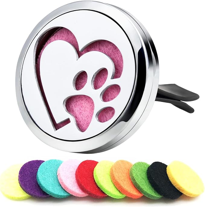 Love Dog Essential Oil Car Diffuser Vent Clips Air Freshener Car Accessories by AZNECK