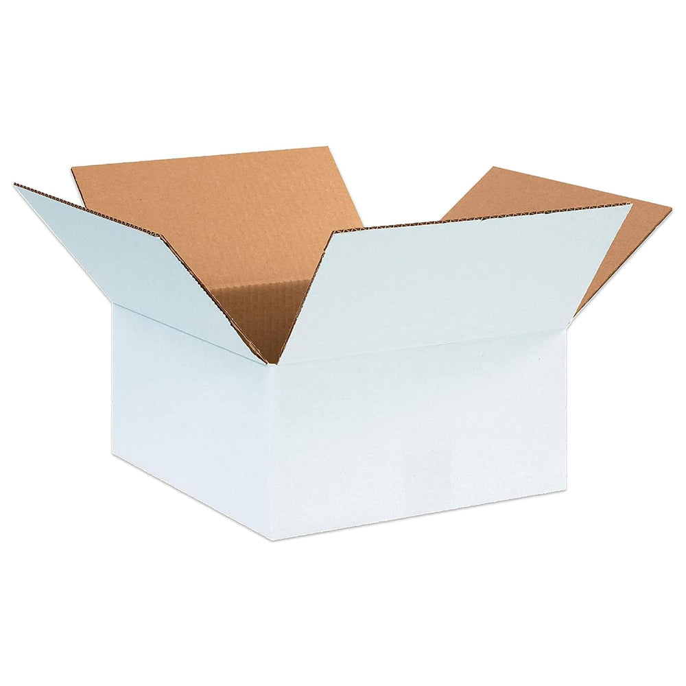 BOX USA 12126W Corrugated Cardboard Box 12" L x 12" W x 6" H, ...