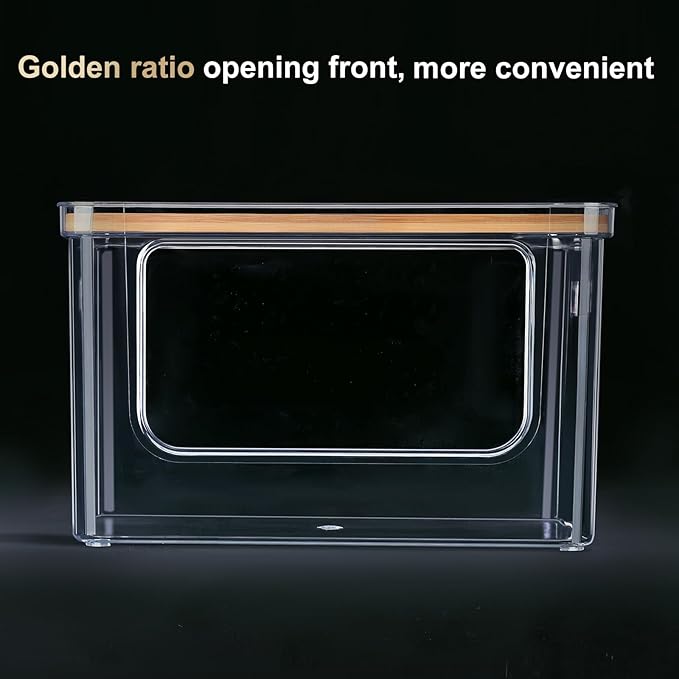 Hudgan Stackable Storage with Bamboo Top - Image 2