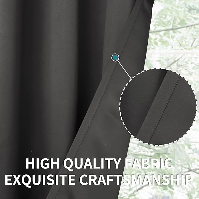 BGment Blackout Curtains 40 Inches Long - Image 5
