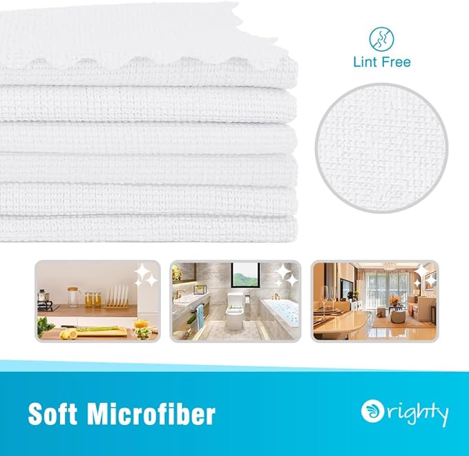 Orighty Microfiber Cleaning Cloth, 24 Pack Highly Absorbent Cleaning Supplies - Image 2