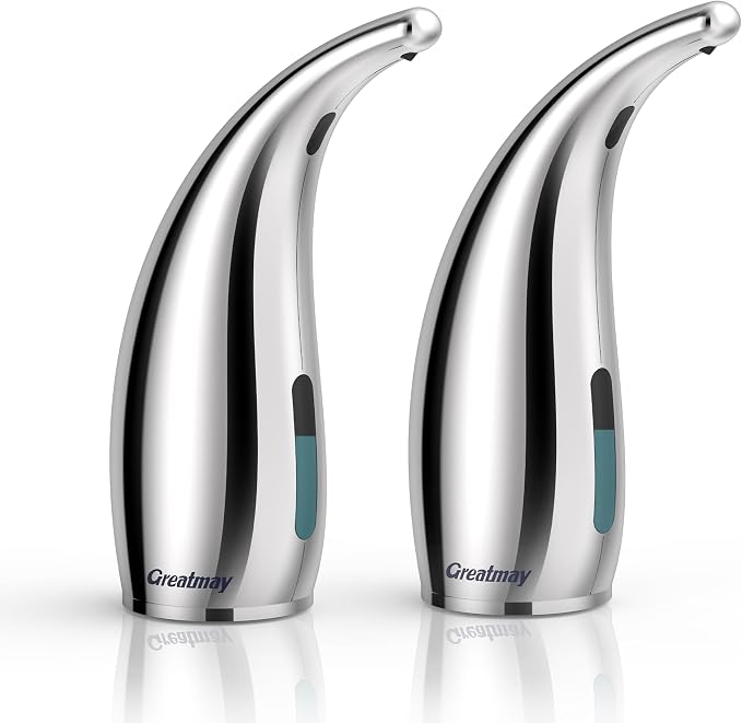 Adjustable Automatic Soap Dispenser Touchless, 4 Adjustable Levels Touchless by Greatmay