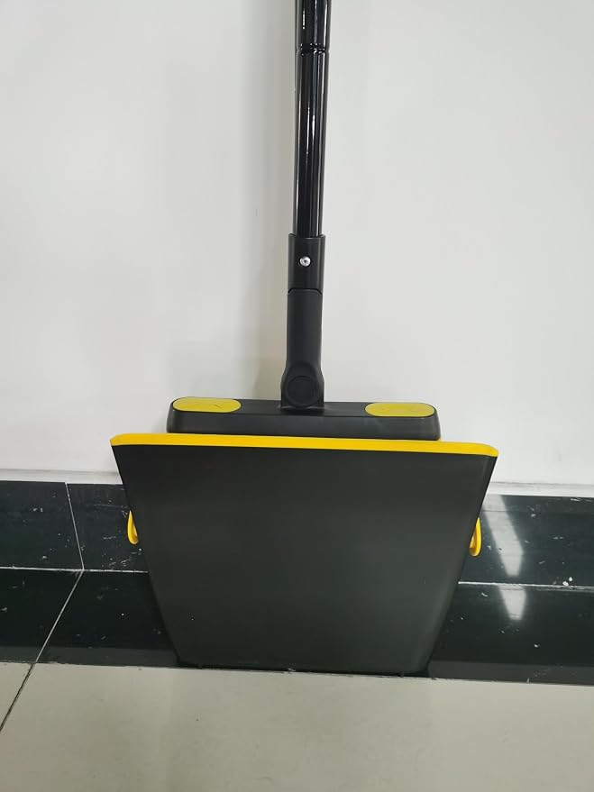 JEHONN Broom and Dust Pan, 54.3 inches Long Handle Swivel Brush, Upright - Image 10
