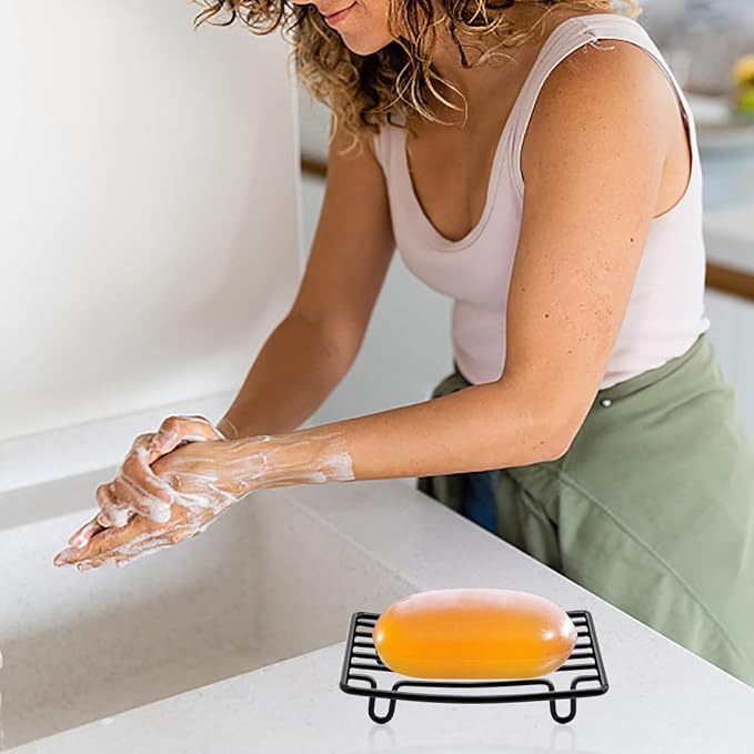 Bar Soap Dish Holder for Shower Bathroom Stainless Steel Rust Proof Self - Image 8
