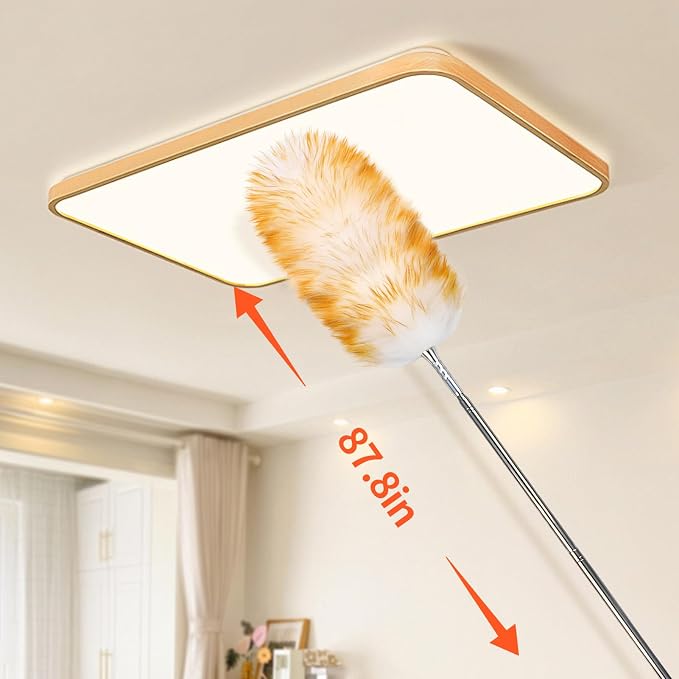 Feathers Duster, Long Telescoping Lambswool Dusters - Image 5