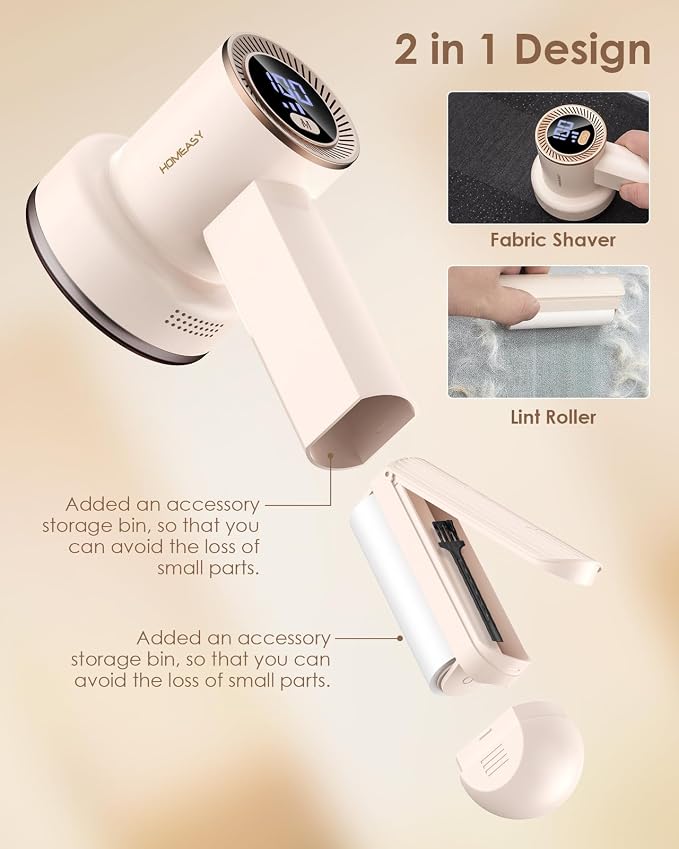 Fabric Shaver Fuzz Remover Rechargeable, HOMEASY Electric Lint Remover Shaver - Image 5
