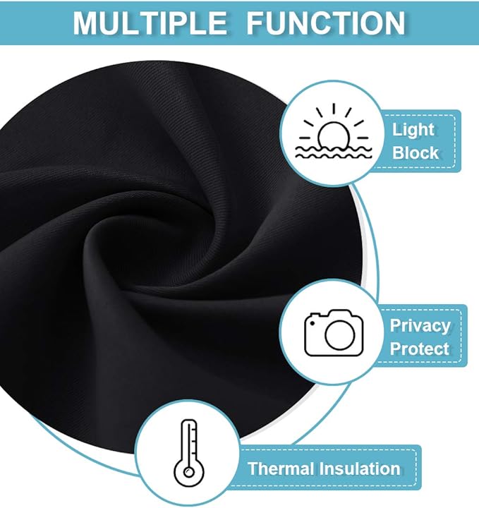 RYB HOME Blackout Curtains Pair - Image 7