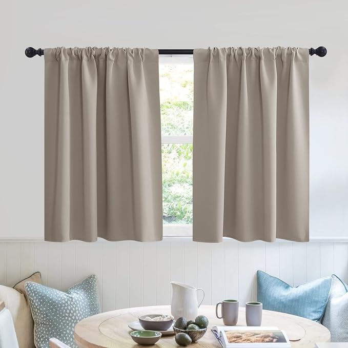 RYB HOME Bedroom Curtains Short by RYBHOME
