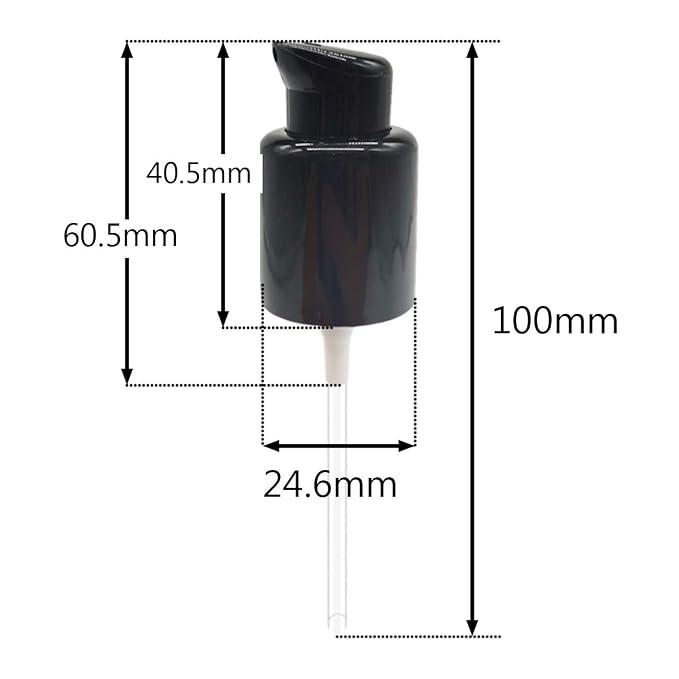 TIHOOD 10PCS Replacement Foundation Pump Black Plastic Cosmetic Liquid - Image 2