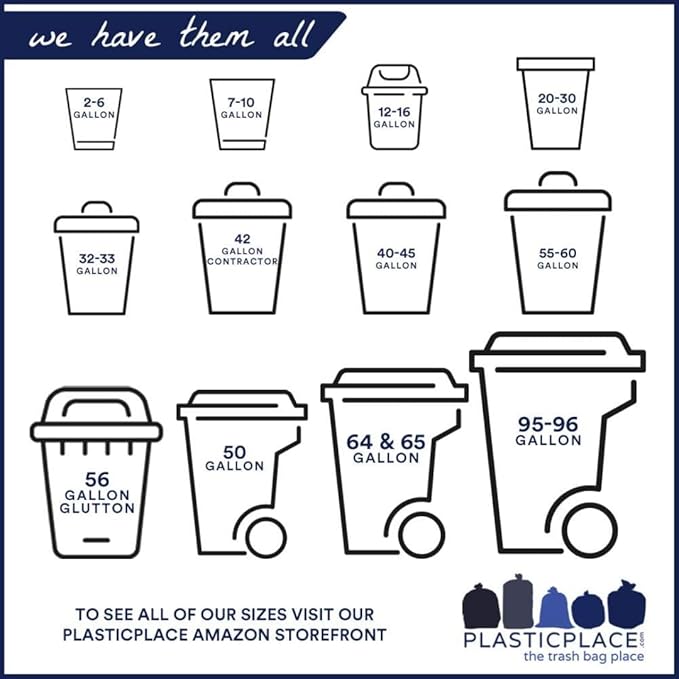 Plasticplace 6 Gallon Trash Bags, 0.7 Mil - Image 7