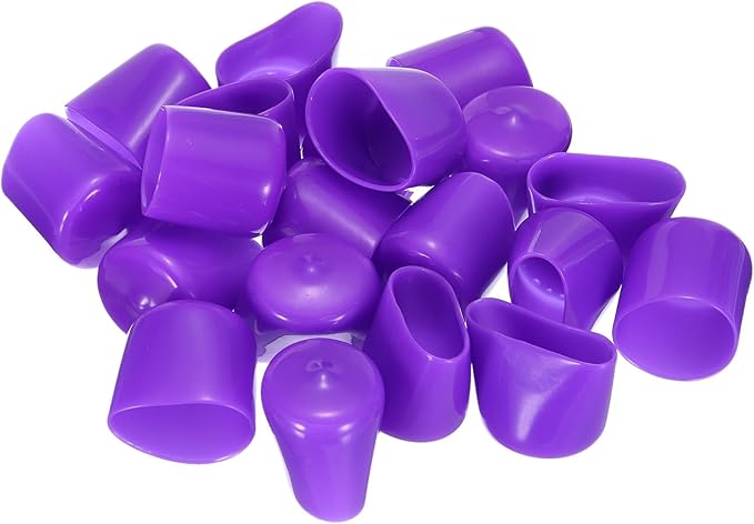 uxcell 20pcs Rubber End Caps 25mm ID Vinyl Round Tube Bolt Cap Cover Screw - Image 4