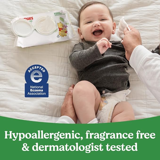 Huggies Natural Care Sensitive Baby Wipes, Hypoallergenic, 99% Purified Water - Image 5