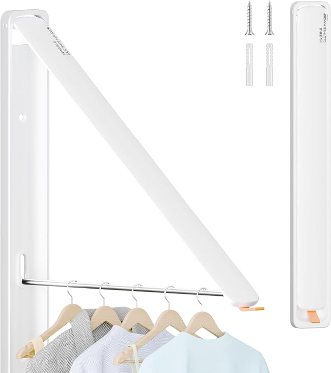 Clothes Drying Rack for Laundry Drying Rack Wall Mounted Clothes Hanger Rack - Image 8