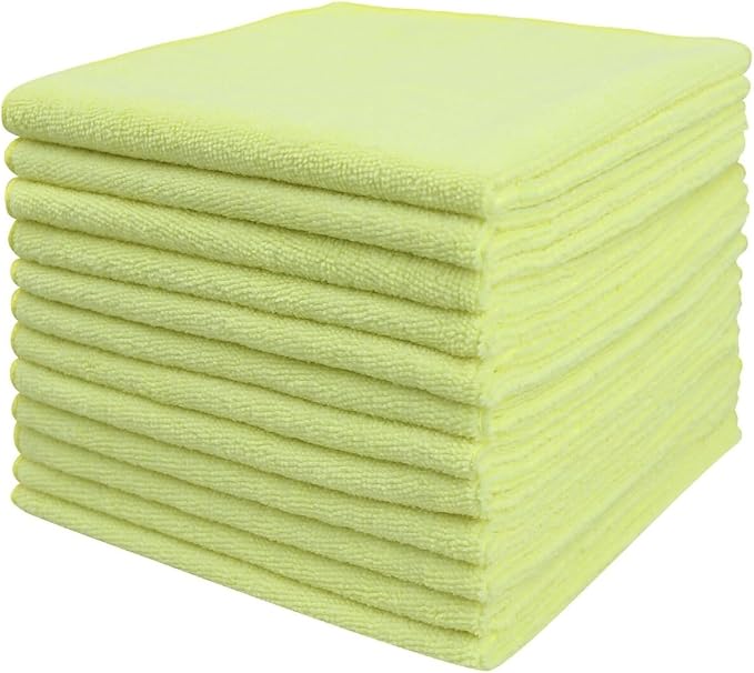 Tricol Clean Microfiber Cleaning Cloth, 12 Pack Ultra-Thick Cleaning Rags by TricolClean