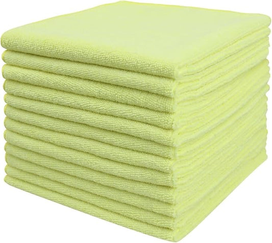 Tricol Clean Microfiber Cleaning Cloth, 12 Pack Ultra-Thick Cleaning Rags by TricolClean