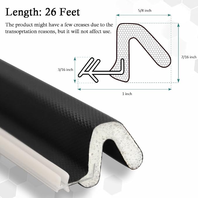 Kerf Weather Stripping Door Seal Strip 26 Ft Q Foam Door Weatherstrip Seal - Image 6