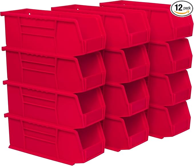 Akro-Mils 30224 AkroBins Plastic Storage Bins, Space-Saving Stackable Bins by Akro-Mils