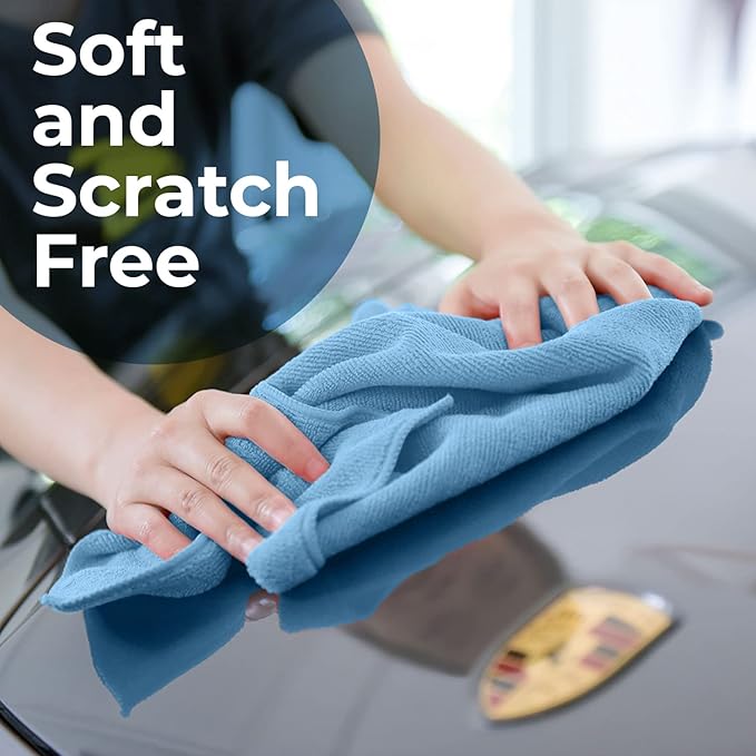 Avalon Towels Microfiber Cleaning Cloths Size 16" x 16", Highly Absorbent - Image 4