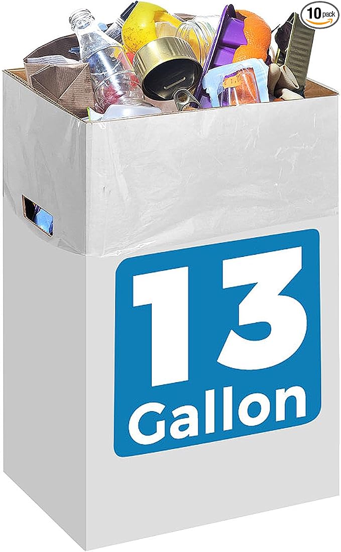 （10 Pack） 13 Gallon Disposable trash cans by Unknown