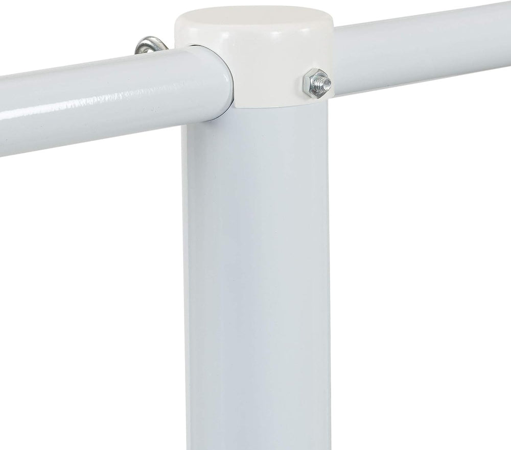 Household Essentials Mega Outdoor Clothesline T‑Post, Galvanized Steel Single...