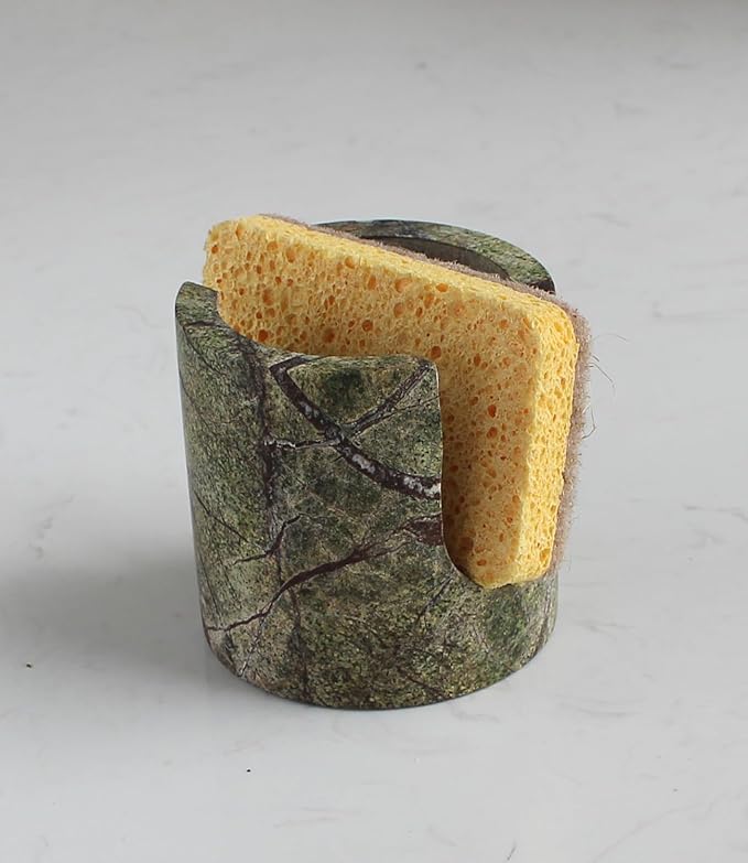 Natural Green Marble Sponge Holder by Nawgnail