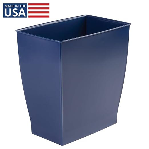 iDesign Small Bathroom Trash Can, Made in USA - Image 2