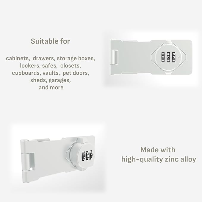 Keyless Combination Lock –3-Digit Combination Lock - Image 6