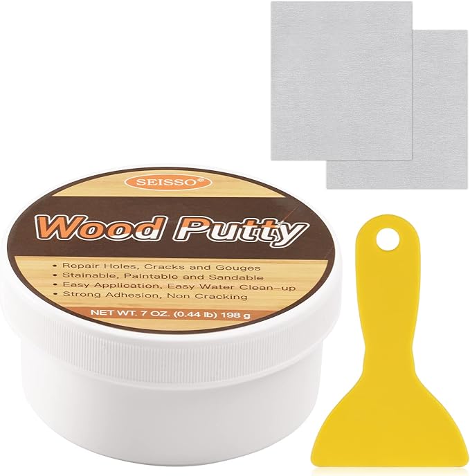 SEISSO Wood Putty, Water-Based Woods Filler, Woods Filler Paintable, Wooden by SEISSO