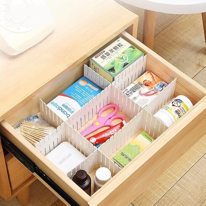 4 inches Adjustable Drawer Divider Kit – 4 Pack – DIY Expandable Organizer - Image 4