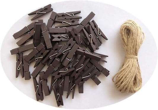 DurReus Small Wood Clothespins Cute Clip Photo Holders DIY Art Craft Display by Unknown