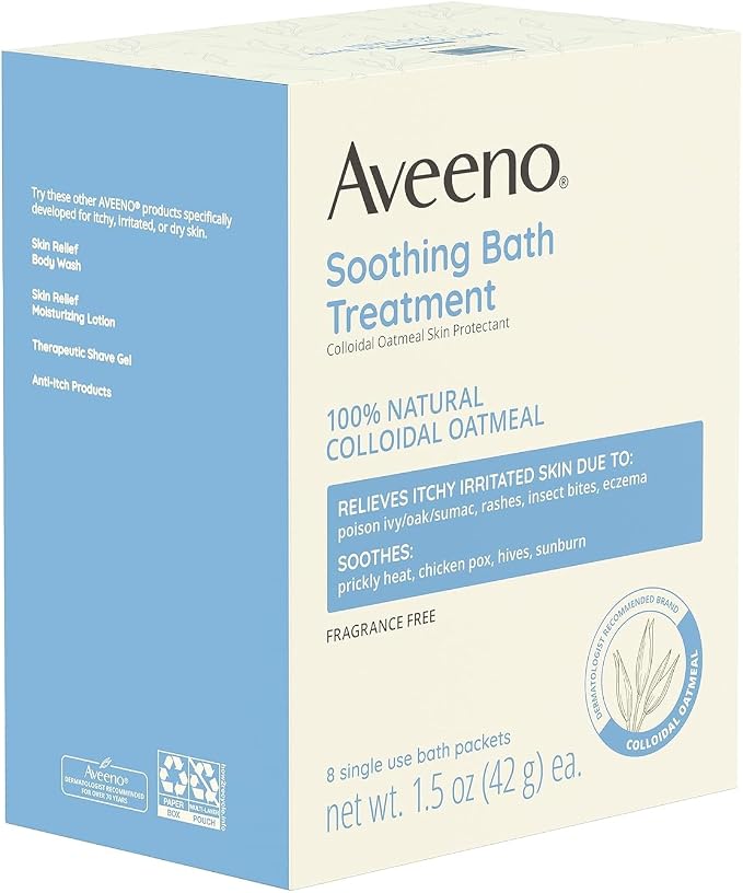 Aveeno Fragrance Free Soothing Bath Treatment, 100% Natural Colloidal Oatmeal - Image 7