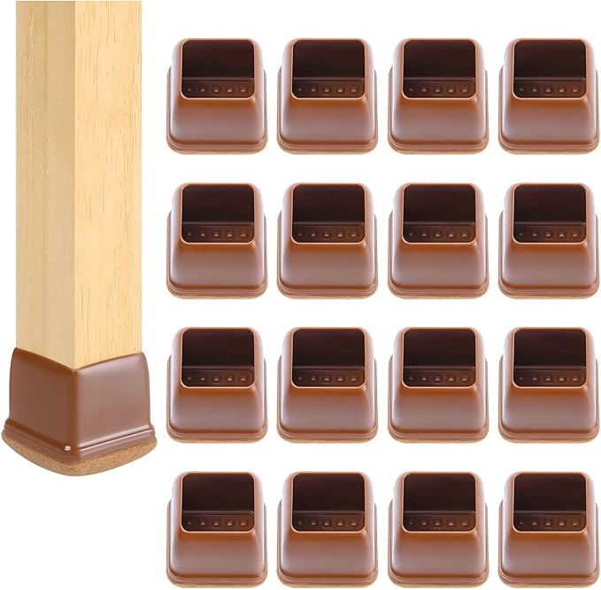 Ezprotekt 24 Pcs Square Chair Leg Floor Protectors by VisittheEzprotekt