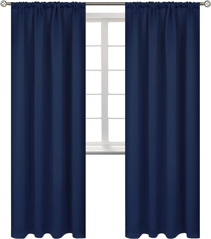 BGment Rod Pocket Blackout Curtains 84 Inches Long by BGment