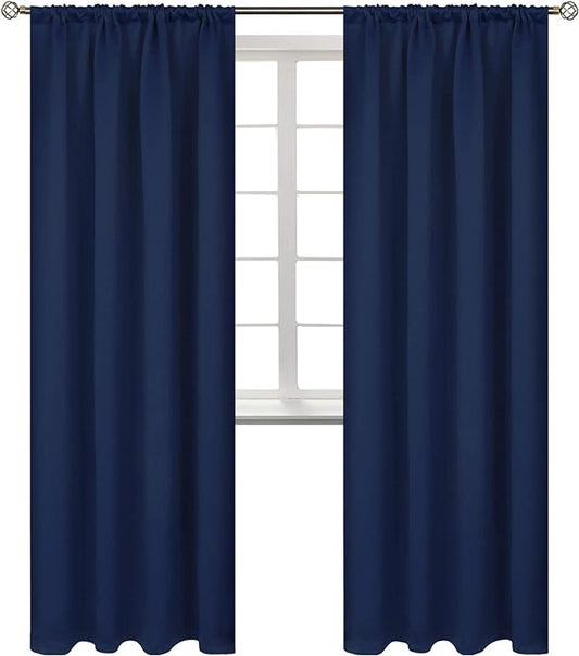 BGment Rod Pocket Blackout Curtains 84 Inches Long by BGment