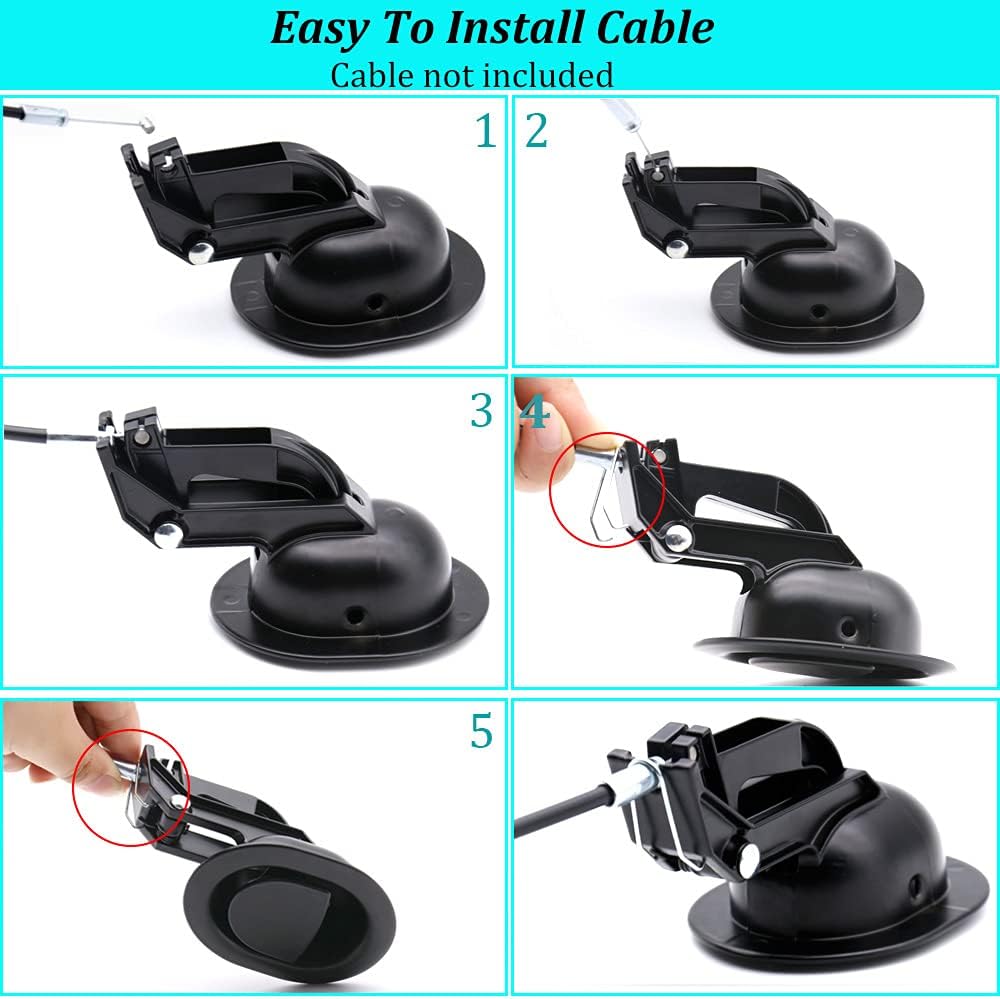 ttmagic Universal Heavy-Duty Metal Sofa Chair Recliner Release Pull Handle Replacement Parts, Fits Ashley, Lazy Boy and Most Recliner Brands, 3.5"L x 3"W x 1.2"H Handle Size