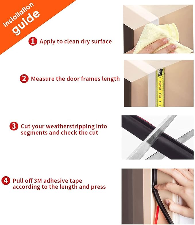 Black Rubber Weather Stripping Door Seal Strip, D Shape Door Rubber Weather - Image 8