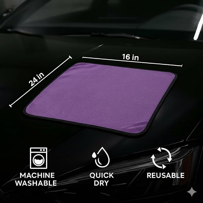 PAKS - 3 Pack Reusable Microfiber Towels - 16x24 Micro Fiber Towels Car - Image 9