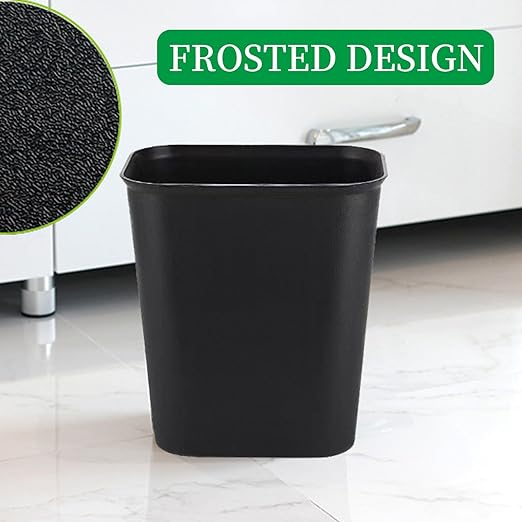 Black Small Trash Can 4Pack, 2Gallon/8 L Plastic Office Trash Can Garbage Can - Image 6