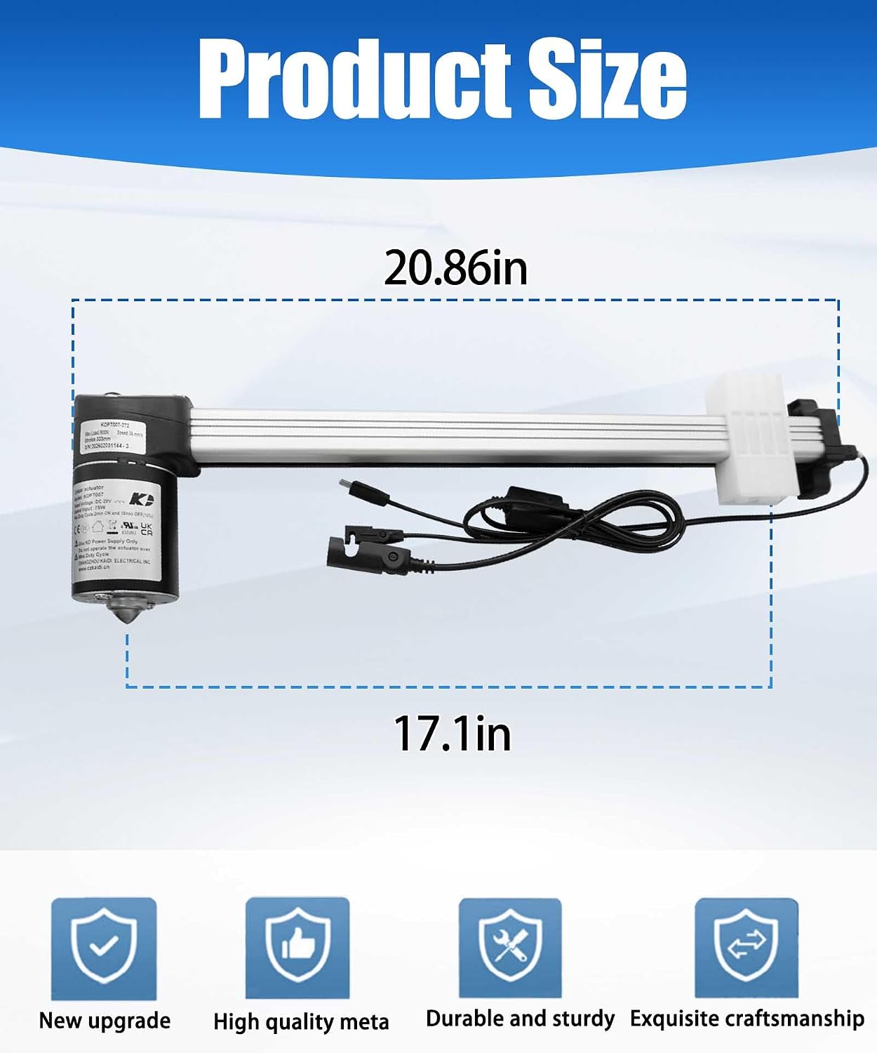 Linear Actuator KDPT007-272 Replacement for Kaidi Power Recliner Lift Chair Motor Sofa