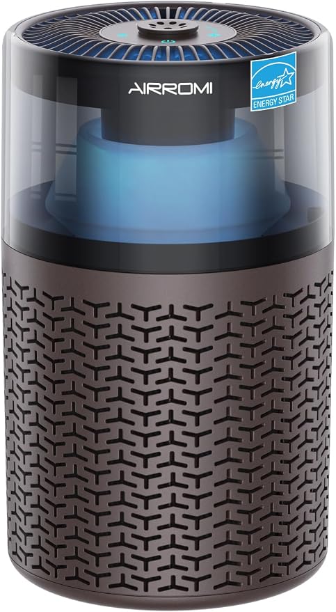 AIRROMI Air Purifiers for Bedroom Home, Activated Carbon Filter Cleaner by AIRROMI