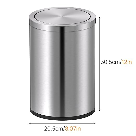 Mbillion Small Trash Can with Swing Lid 2.4 Gallons/9 Liter, Mini Trash Can - Image 6