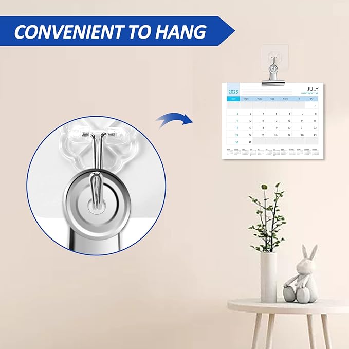 20 Pack Large Metal Hinge Clips 2 Inches Bull Hinge Paper Clips - Image 4