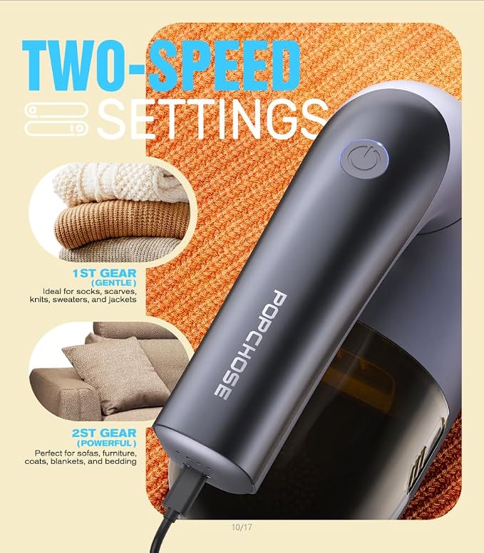 POPCHOSE Fabric Shaver, Lint Remover - Image 4