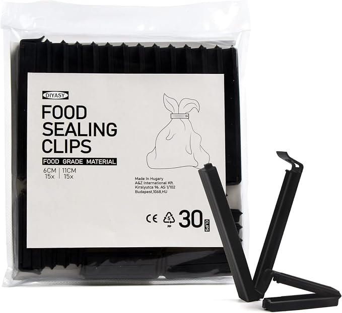 DIYASY Food Bag Clips, 30 Pack Plastic Snack Sealing Clip - Image 2