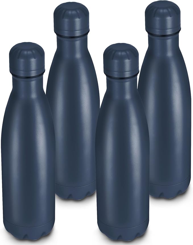 17oz Cola-Bottle Shaped Stainless Steel Leak-proof Water Bottle, Double Wall by Unknown