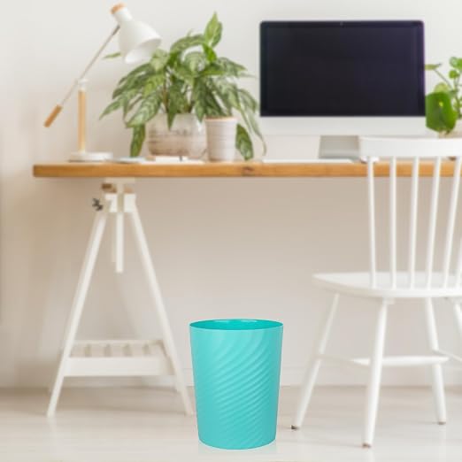 UUJOLY Plastic Small Trash Can Wastebasket, Garbage Container Basket - Image 4
