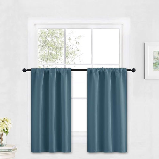 RYB HOME Small Curtains Blackout by RYBHOME